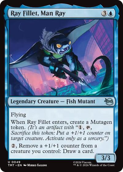 Ray Fillet, Man Ray (Teenage Mutant Ninja Turtles) Near Mint - Nick Nack's Full Frontal Attack