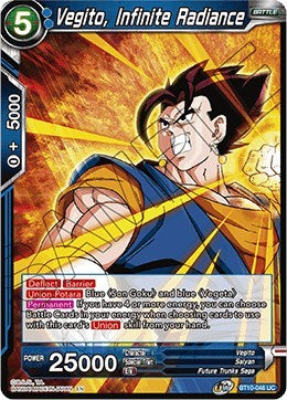 Vegito, Infinite Radiance (Rise of the Unison Warrior) Near Mint