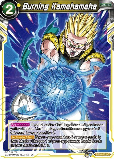 Burning Kamehameha (Rise of the Unison Warrior) Near Mint - Nick Nack's Full Frontal Attack