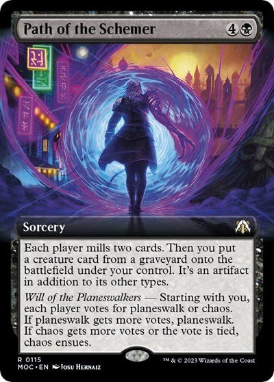 Path of the Schemer (Extended Art) (Commander: March of the Machine) Near Mint - Nick Nack's Full Frontal Attack