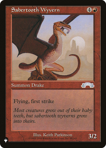 Sabertooth Wyvern [The List]