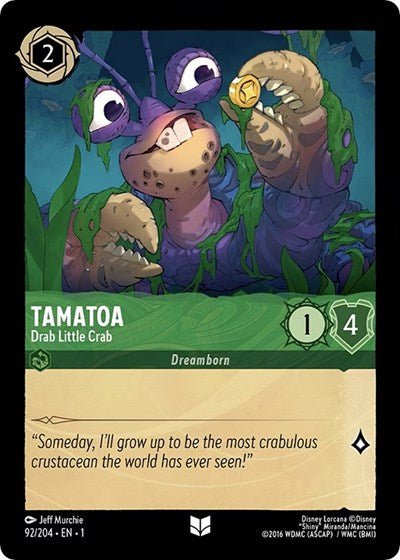 Tamatoa - Drab Little Crab (The First Chapter) Near Mint - Nick Nack's Full Frontal Attack