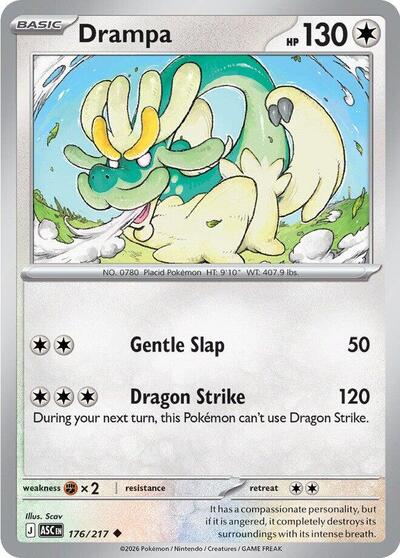 Drampa (ME: Ascended Heroes) Near Mint - Nick Nack's Full Frontal Attack