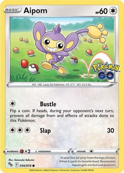 Aipom (Pokemon GO) Near Mint - Nick Nack's Full Frontal Attack