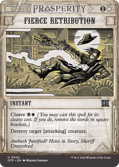 Fierce Retribution (Outlaws of Thunder Junction: Breaking News) Near Mint