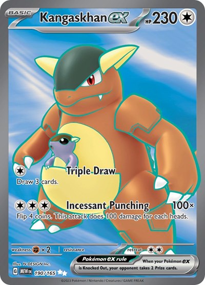 Kangaskhan ex - 190 (Scarlet and Violet: 151) Near Mint Holofoil