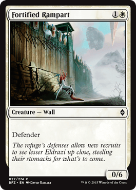 Fortified Rampart (Battle for Zendikar) Near Mint - Nick Nack's Full Frontal Attack