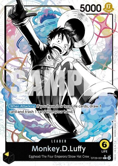 Monkey.D.Luffy (001) (Parallel) (Starter Deck 29: Egghead) Near Mint Foil