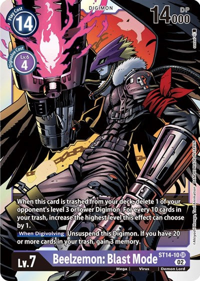 Beelzemon: Blast Mode (Starter Deck 14: Beelzemon Advanced Deck Set) Near Mint Foil