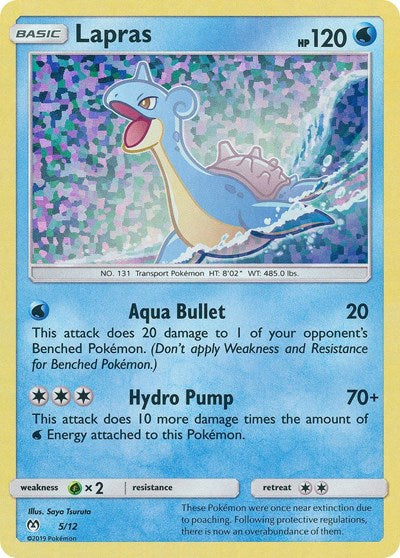 Lapras - 5 (McDonald's Promos 2019) Medium Play Holofoil