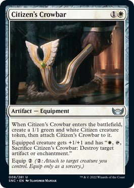 Citizen's Crowbar (Streets of New Capenna) Near Mint - Nick Nack's Full Frontal Attack