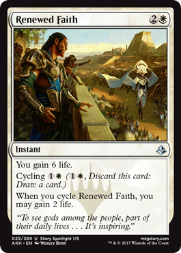 Renewed Faith (Amonkhet) Near Mint