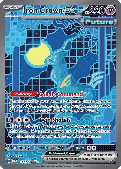 Iron Crown ex (SV: Prismatic Evolutions) Near Mint Holofoil