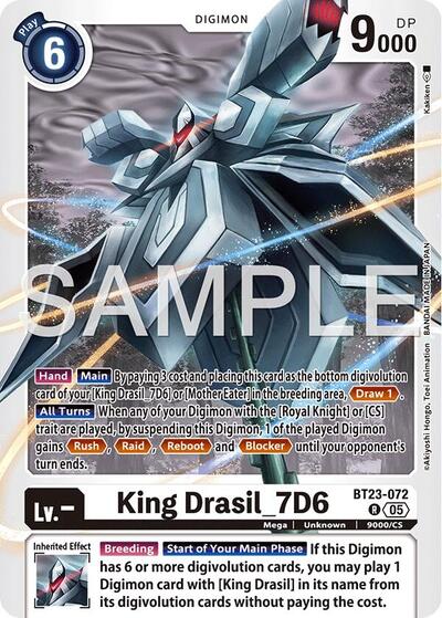 King Drasil_7D6 (Hackers' Slumber) Near Mint Foil