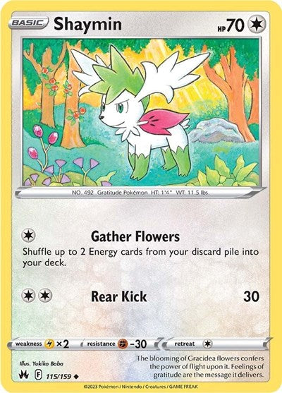 Shaymin (Crown Zenith) Near Mint Reverse Holofoil