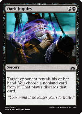 Dark Inquiry (Rivals of Ixalan) Near Mint - Nick Nack's Full Frontal Attack