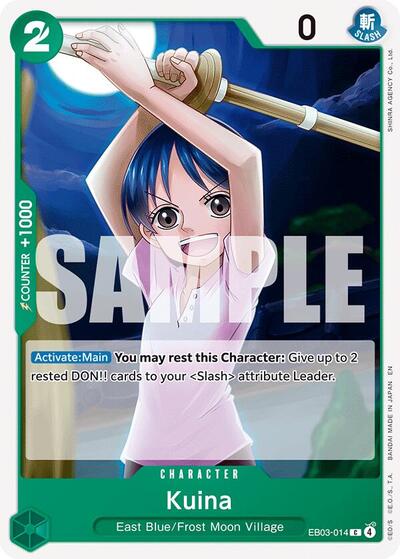 Kuina (Extra Booster: One Piece Heroines Edition) Near Mint - Nick Nack's Full Frontal Attack