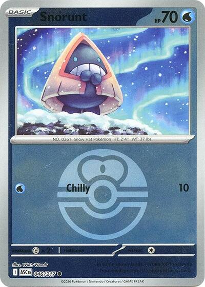 Snorunt - 046/217 (Love Ball) (ME: Ascended Heroes) Near Mint Reverse Holofoil - Nick Nack's Full Frontal Attack