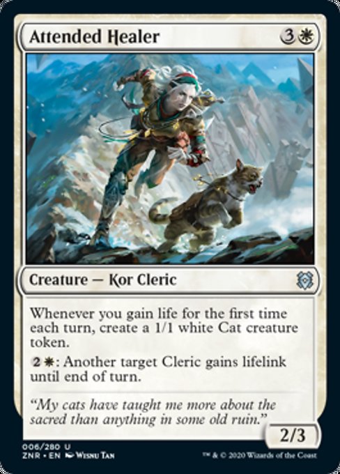 Attended Healer (Zendikar Rising) Near Mint