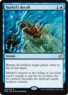 Hurkyl's Recall (Modern Masters 2015) Light Play - Nick Nack's Full Frontal Attack