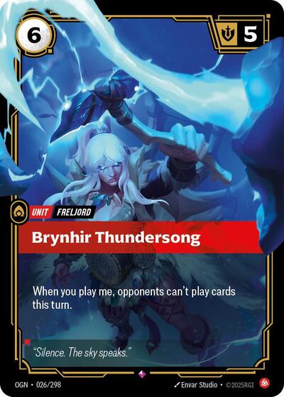 Brynhir Thundersong (Origins) Near Mint Foil