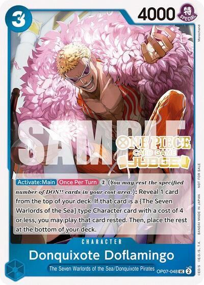 Donquixote Doflamingo (Judge Pack Vol. 5) (One Piece Promotion Cards) Near Mint Foil