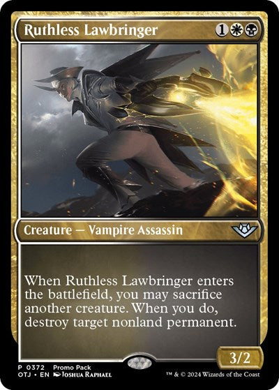 Ruthless Lawbringer (Promo Pack: Outlaws of Thunder Junction) Near Mint Foil