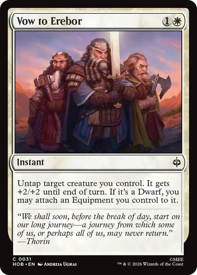 Vow to Erebor (The Hobbit) Near Mint
