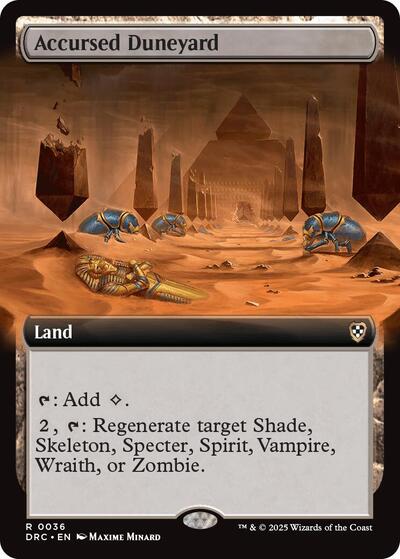 Accursed Duneyard (Extended Art) (Commander: Aetherdrift) Near Mint - Nick Nack's Full Frontal Attack