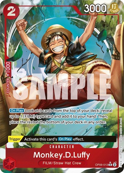 Monkey.D.Luffy (Alternate Art) (Wings of the Captain) Near Mint Foil