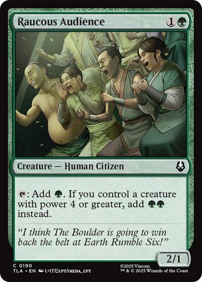 Raucous Audience (Avatar: The Last Airbender) Near Mint - Nick Nack's Full Frontal Attack