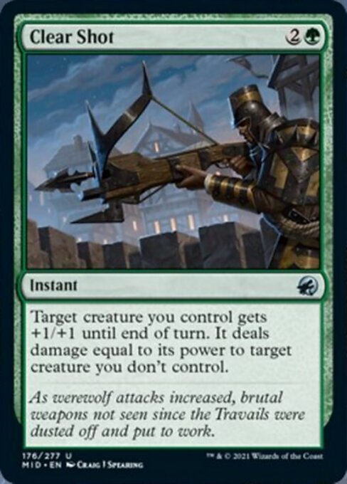 Clear Shot (Innistrad: Midnight Hunt) Near Mint - Nick Nack's Full Frontal Attack