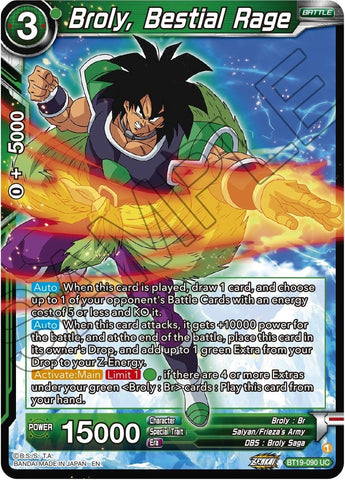 Broly, Bestial Rage (BT19-090) [Fighter's Ambition]