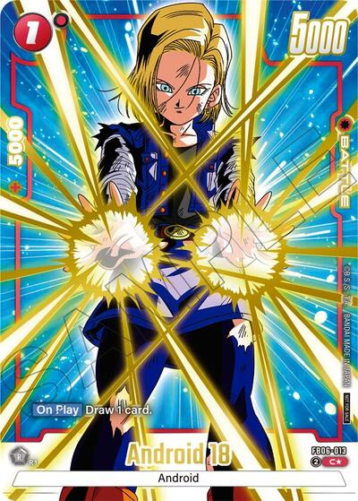 Android 18 (Limited Pack 02) (Alternate Art) (Tournament and Championship Promos) Near Mint Holofoil