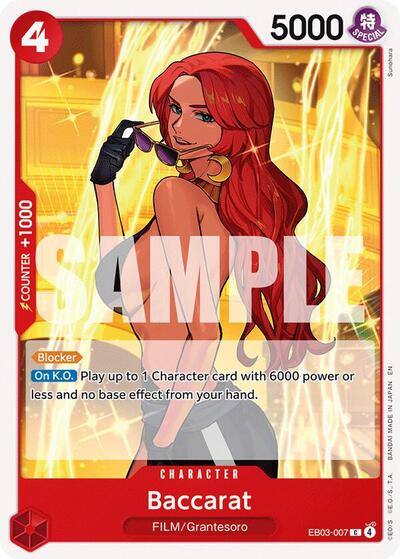 Baccarat (Extra Booster: One Piece Heroines Edition) Near Mint - Nick Nack's Full Frontal Attack