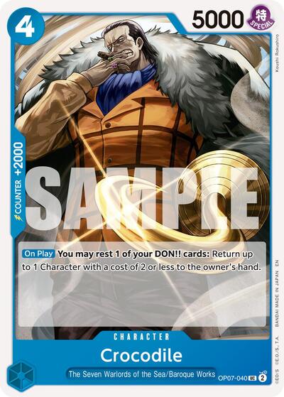 Crocodile OP07 - 040 (Reprint) (Premium Booster - The Best - Vol. 2) Near Mint - Nick Nack's Full Frontal Attack