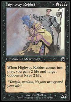 Highway Robber (Mercadian Masques) Light Play Foil - Nick Nack's Full Frontal Attack