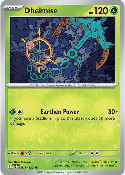 Dhelmise (ME01: Mega Evolution) Near Mint - Nick Nack's Full Frontal Attack