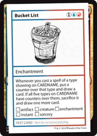 Bucket List (Édition 2021) [Mystery Booster Playtest Cards] 