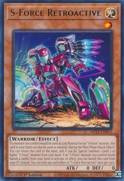 S-Force Retroactive (25th Anniversary Tin: Dueling Heroes Mega Pack) Light Play 1st Edition - Nick Nack's Full Frontal Attack