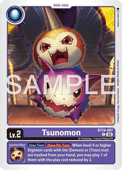 Tsunomon (Time Stranger) Near Mint - Nick Nack's Full Frontal Attack