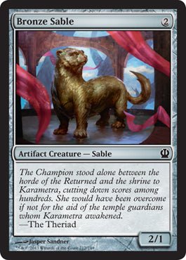Bronze Sable (Theros) Near Mint - Nick Nack's Full Frontal Attack