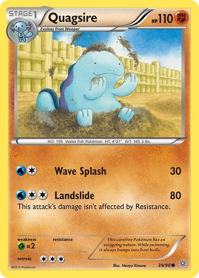 Quagsire (XY - Ancient Origins) Near Mint Reverse Holofoil