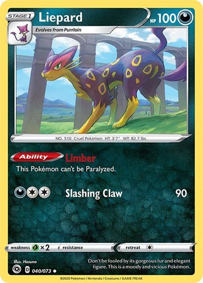 Liepard (Champion's Path) Near Mint - Nick Nack's Full Frontal Attack