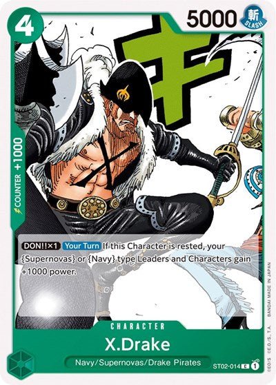 X.Drake (Starter Deck 2: Worst Generation) Near Mint - Nick Nack's Full Frontal Attack