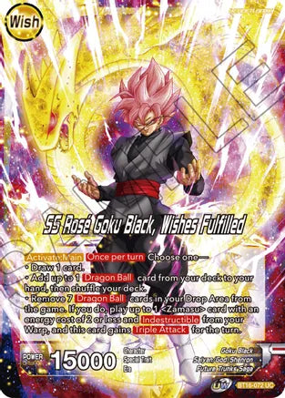 Zamasu // SS Rose Goku Black, Deseos cumplidos [BT16-072] 