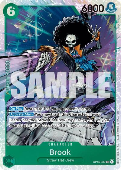 Brook (OP15 - 032) (Adventure on Kami's Island) Near Mint Foil - Nick Nack's Full Frontal Attack