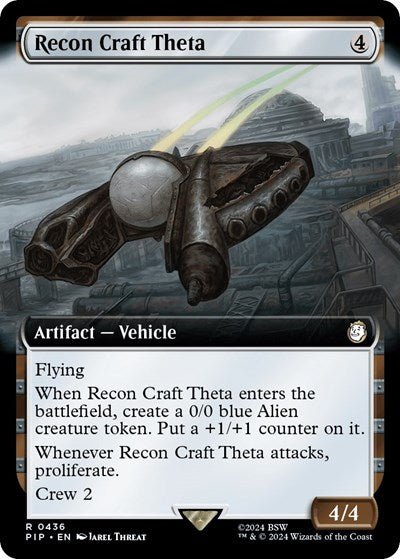 Recon Craft Theta (Extended Art) (Universes Beyond: Fallout) Near Mint - Nick Nack's Full Frontal Attack