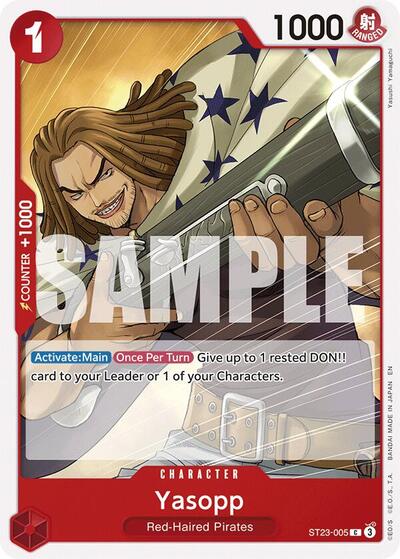 Yasopp (Starter Deck 23: RED Shanks) Near Mint - Nick Nack's Full Frontal Attack