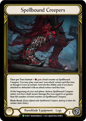 Spellbound Creepers (Golden) [FAB051] (Promo)  Cold Foil